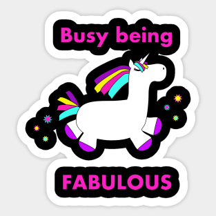 Fabulous Unicorn Sticker